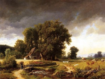 地味なシーン Painting - ヴェストファーレンの風景 アルバート・ビアシュタット